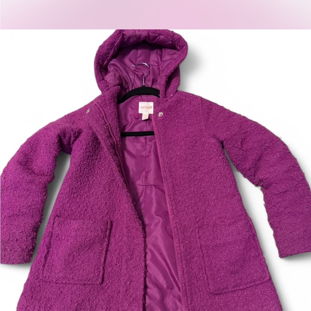 Cozy Kids Hooded Jacket in Purple